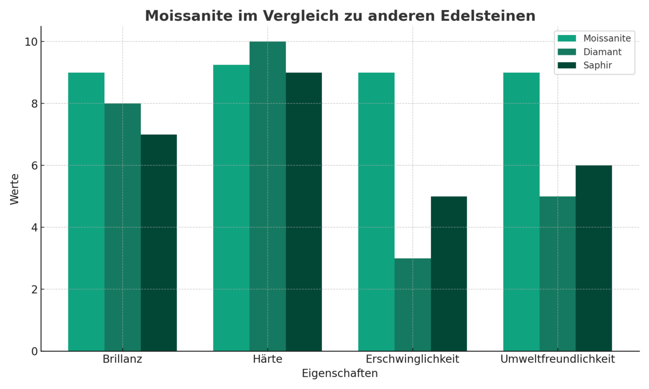 Moissanite Vergleich